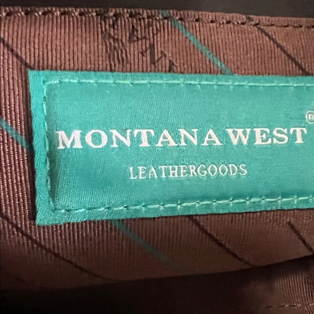 Montana West Black Leather/Pony Fur Tote Bag